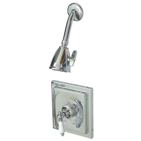 Kingston Brass Shower Faucet, 2, Wall Mount, Polished Chrome VB8651PLSO